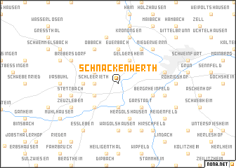 map of Schnackenwerth