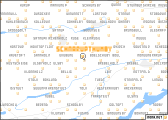 map of Schnarup-Thumby