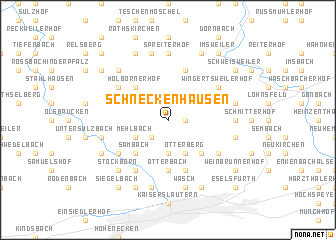 map of Schneckenhausen