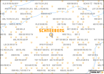 map of Schneeberg