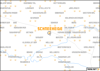 map of Schneeheide