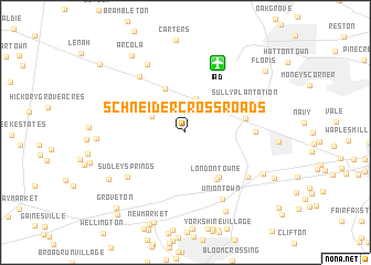 map of Schneider Crossroads