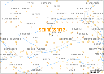 map of Schneßnitz