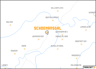 map of Schoemansdal