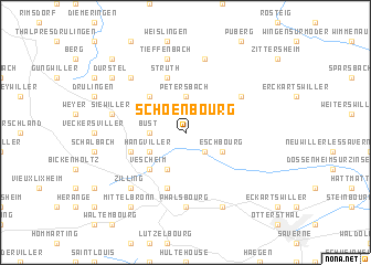 map of Schoenbourg