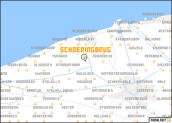 map of Schoeringbrug