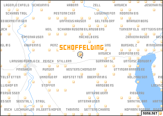 map of Schöffelding