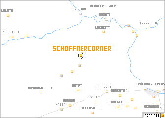 map of Schoffner Corner