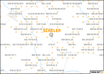 map of Scholen