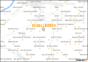 map of Schöllbronn