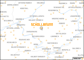 map of Schollbrunn