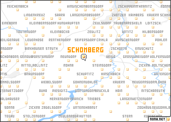 map of Schömberg