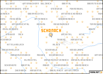 map of Schonach