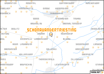 map of Schönau an der Triesting