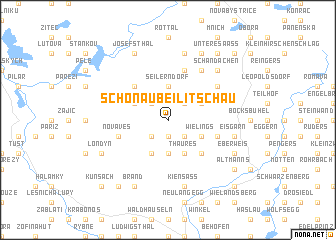 map of Schönau bei Litschau