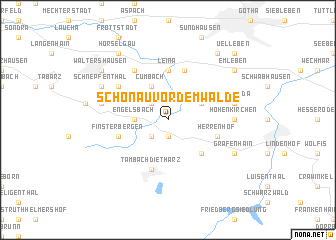 map of Schönau vor dem Walde