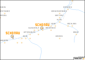 map of Schönau