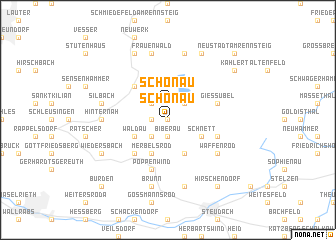 map of Schönau