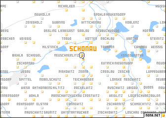 map of Schönau