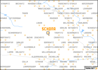 map of Schöna