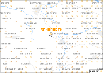 map of Schönbach