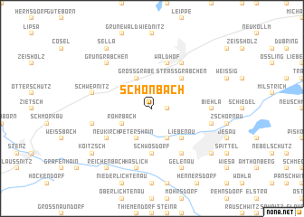 map of Schönbach