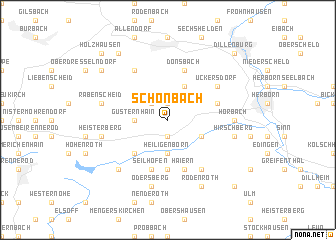 map of Schönbach