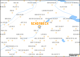 map of Schönbeck