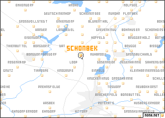 map of Schönbek