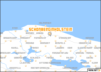 map of Schönberg in Holstein