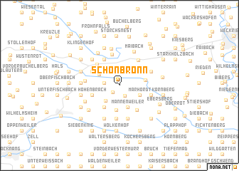 map of Schönbronn
