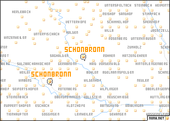 map of Schönbronn