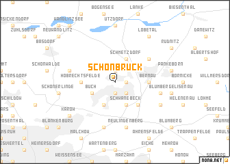 map of Schönbrück