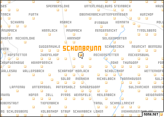 map of Schönbrunn