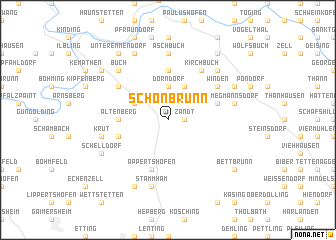 map of Schönbrunn