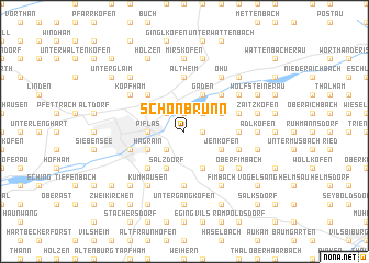 map of Schönbrunn