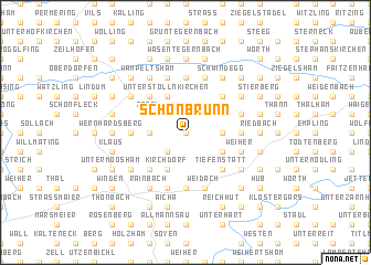 map of Schönbrunn