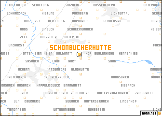 map of Schönbücher Hütte