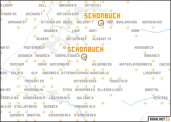 map of Schönbuch