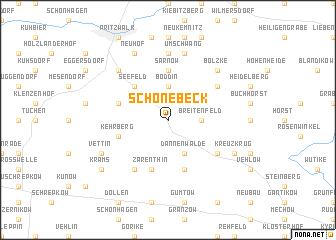 map of Schönebeck