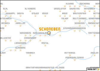 map of Schöneben