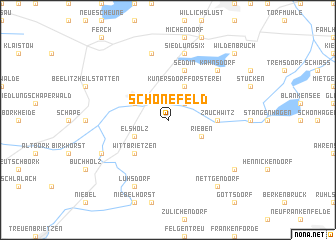 map of Schönefeld