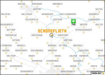 map of Schöneflieth