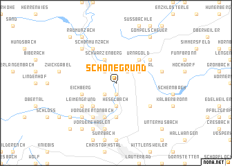 map of Schönegründ