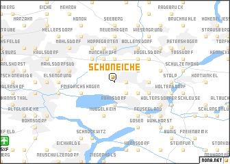 map of Schöneiche