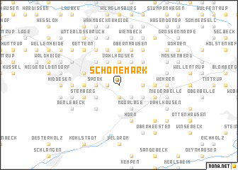 map of Schönemark