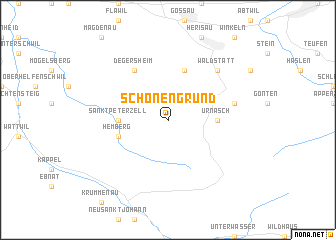 map of Schönengrund