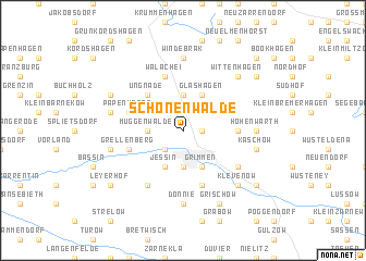 map of Schönenwalde