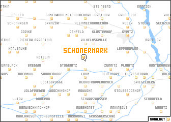 map of Schönermark