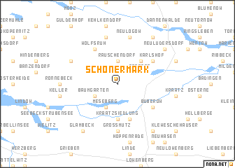 map of Schönermark